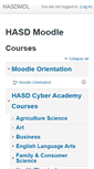 Mobile Screenshot of moodle.huntsd.org