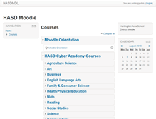 Tablet Screenshot of moodle.huntsd.org